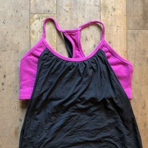 Lululemon tank with built in bra